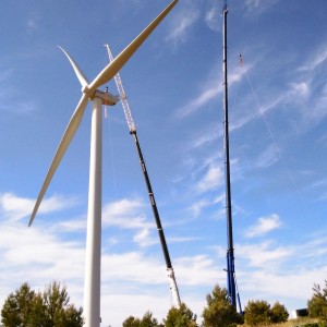 Grúas montaje eolicos